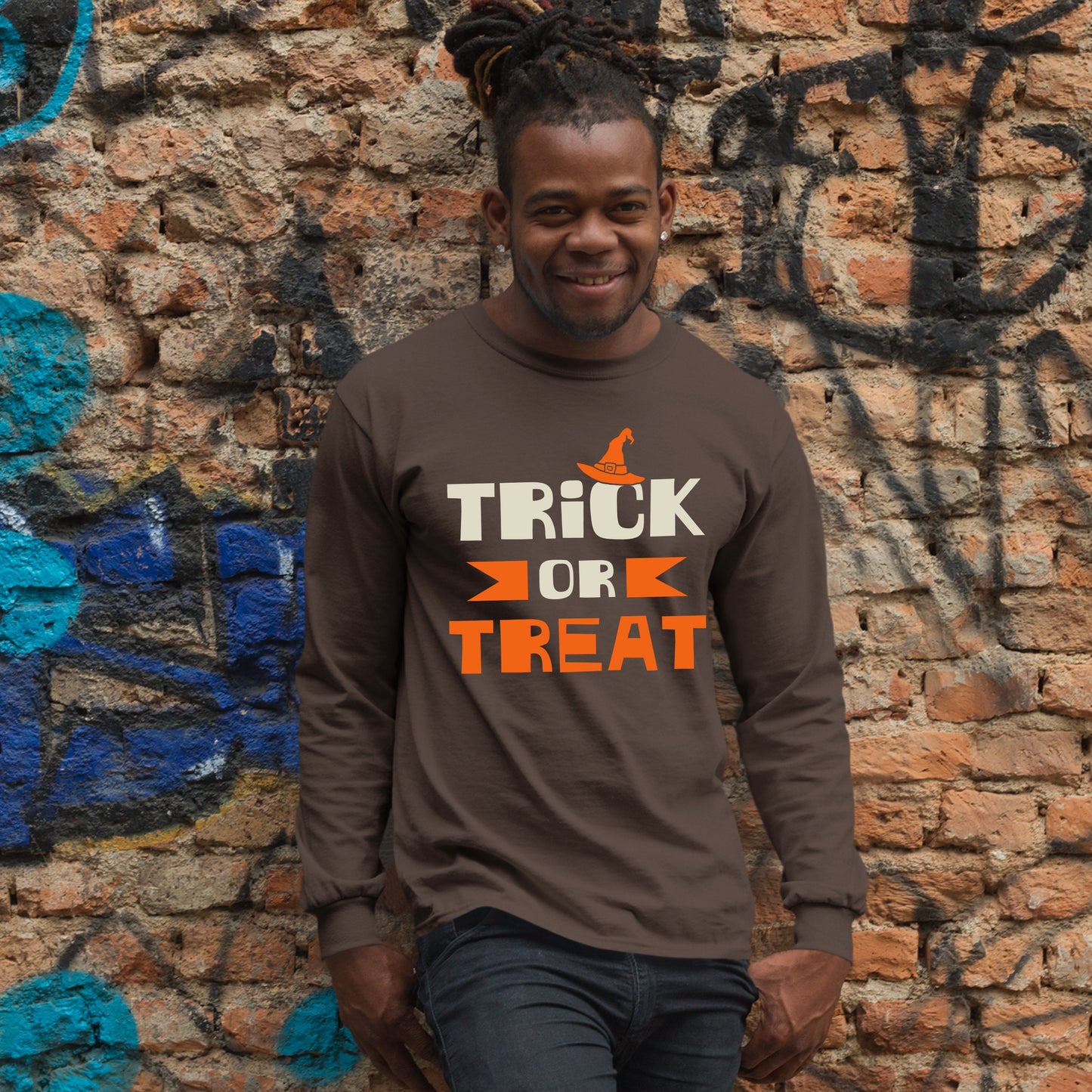 Trick or Treat, Halloween Gift Sweatshirt, Halloween Sweater, Cute Halloween Sweatshirt, Funny Halloween Sweatshirt, Fall Sweatshirts