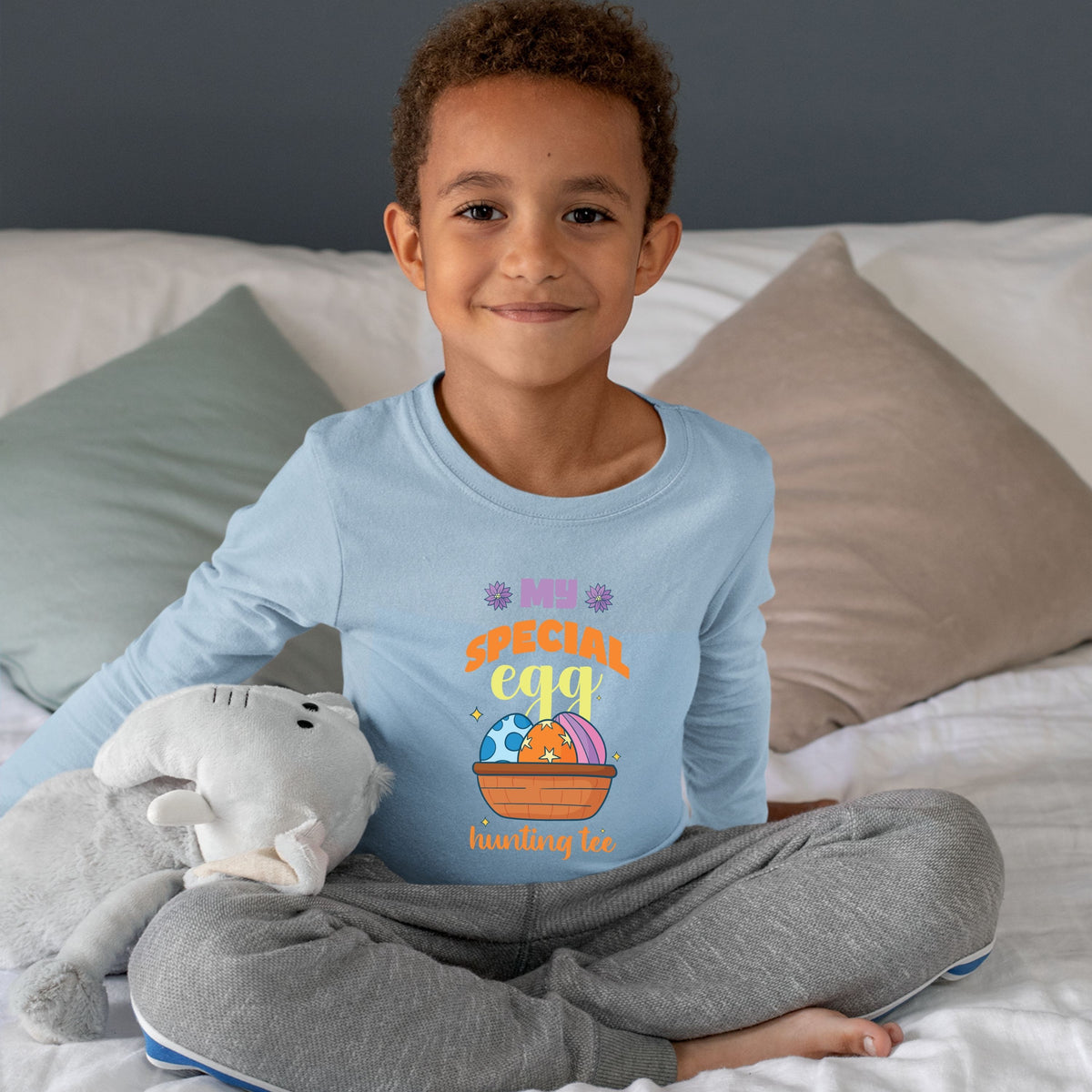 My Special Egg Hunting Tee - Toddler Long Sleeve Tee