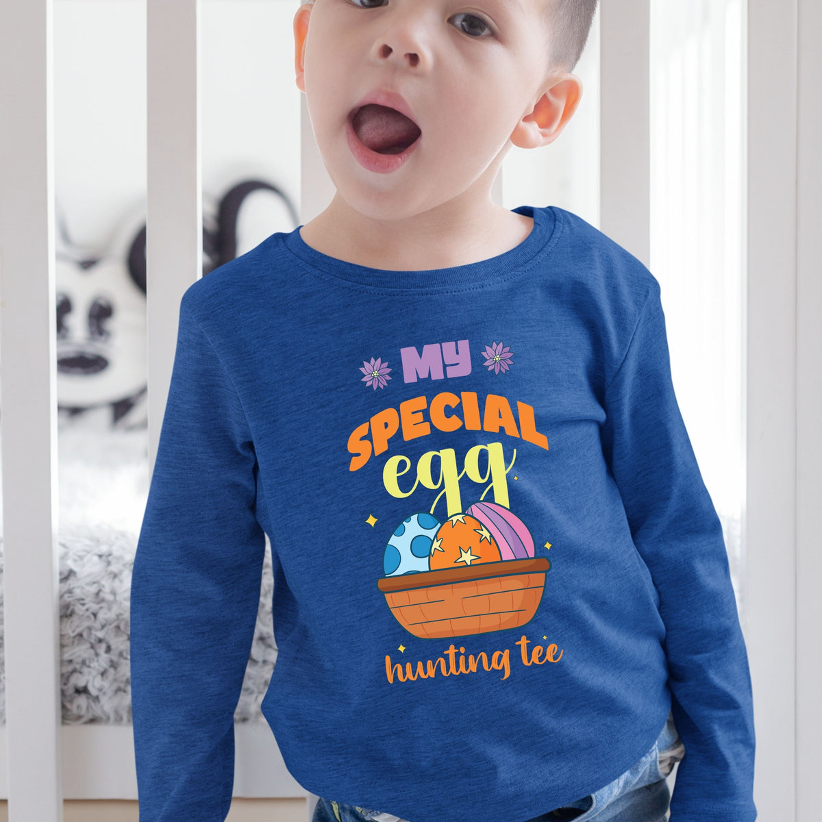 My Special Egg Hunting Tee - Toddler Long Sleeve Tee