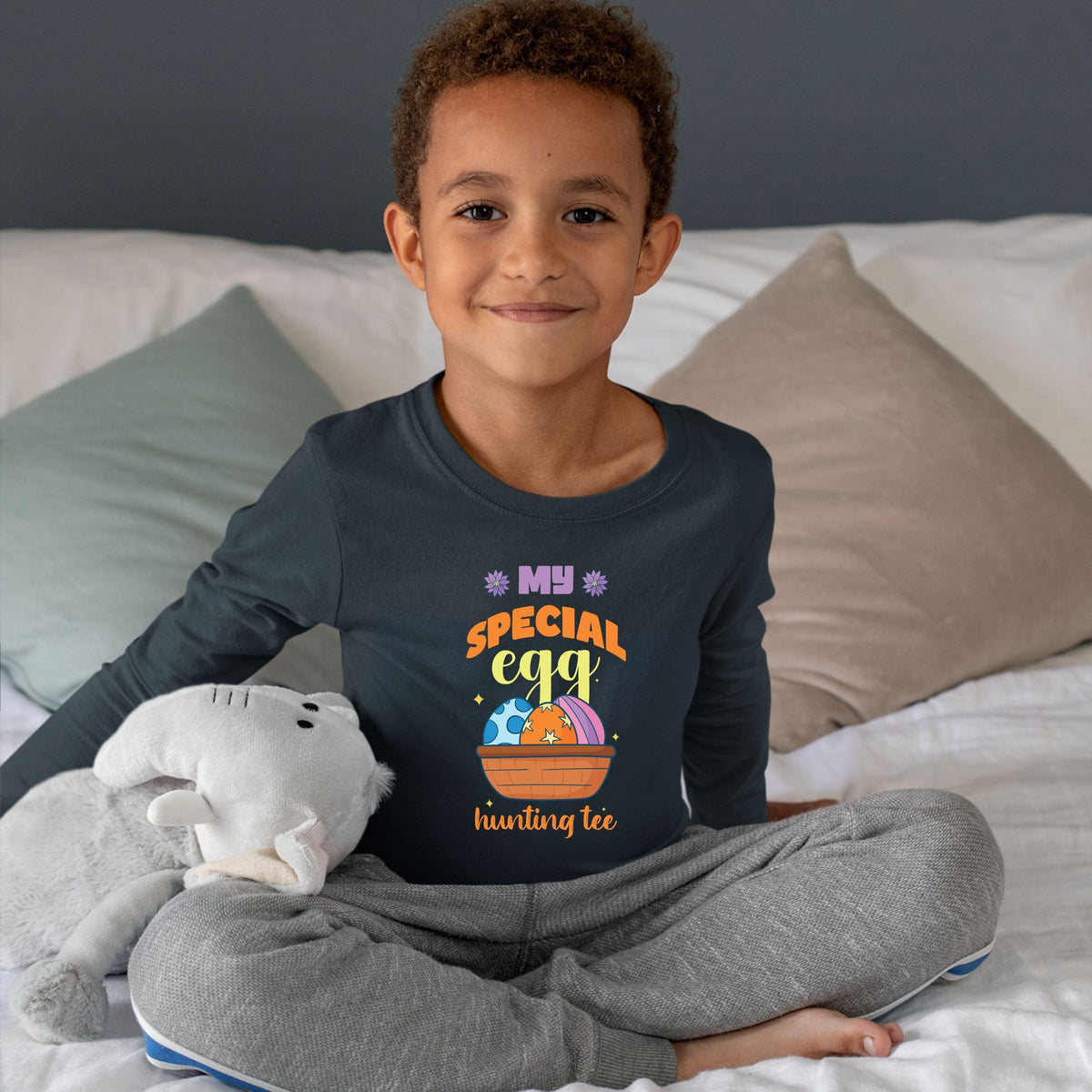 My Special Egg Hunting Tee - Toddler Long Sleeve Tee