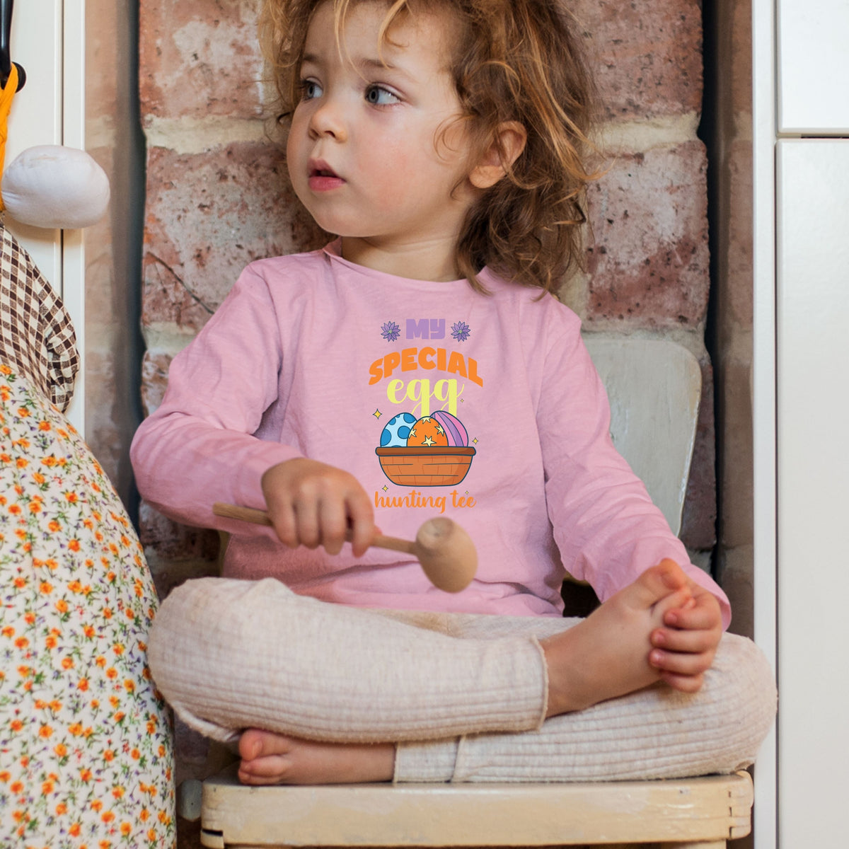 My Special Egg Hunting Tee - Toddler Long Sleeve Tee