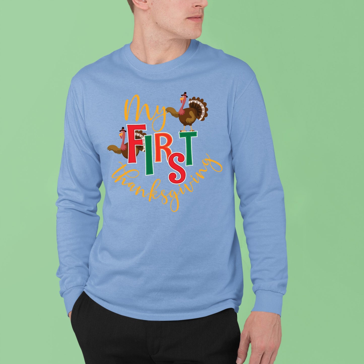 My First Thanks Giving, Thanksgiving Gift Ideas, Cute Thanksgiving, Thanksgiving Sweatshirt, Thanksgiving Sweater for Men