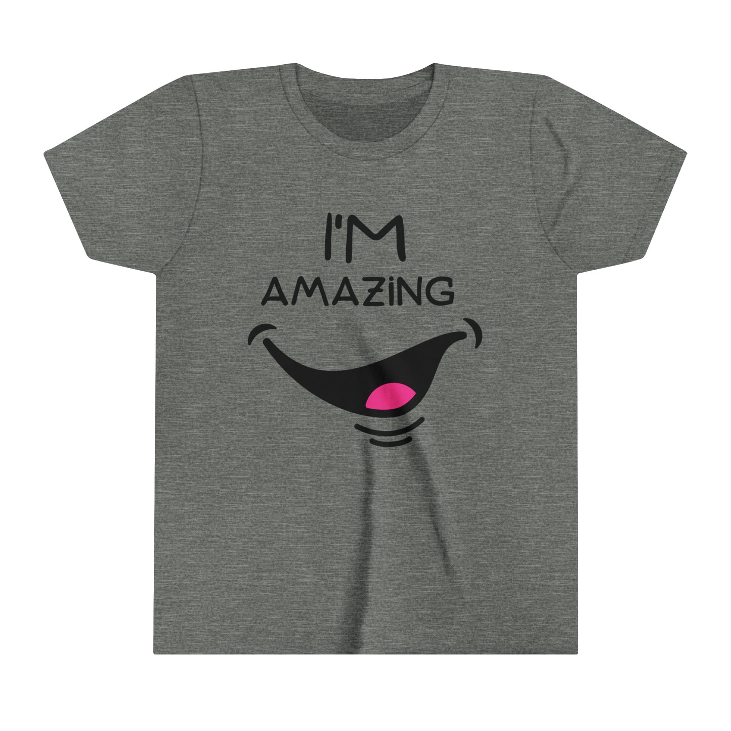 I'm Amazing With Cheeky Smile Youth Short Sleeve Tee