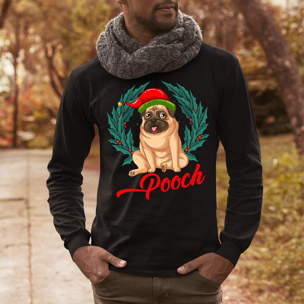 Pooch, Men Long Sleeves, Christmas Shirts, Christmas Sweatshirts, Christmas, Christmas Clothing, Christmas Decor