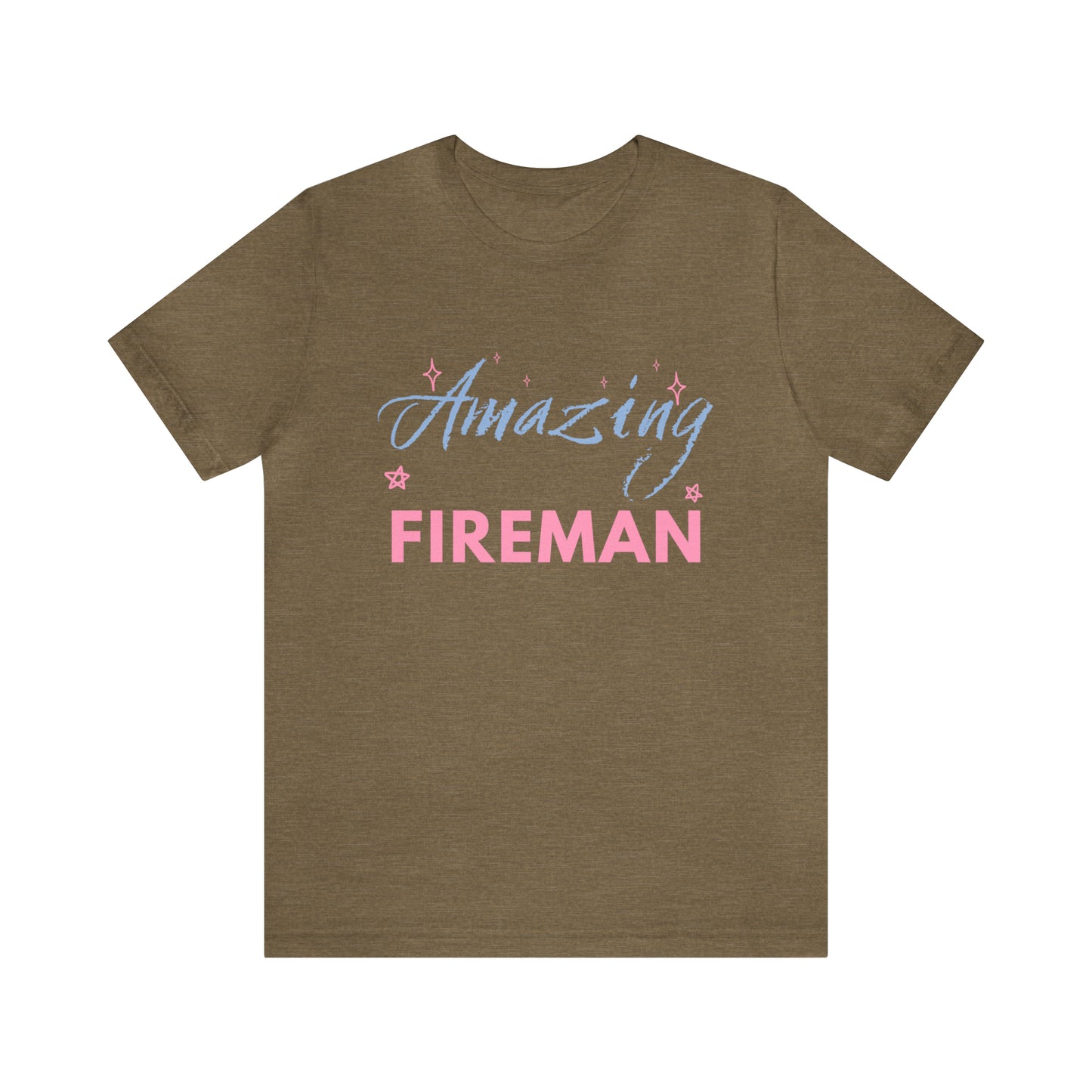 Amazing Fireman Unisex Jersey Short Sleeve Tee