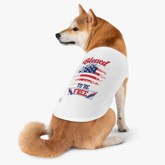 Blessed to Be Free Pet Tank Top