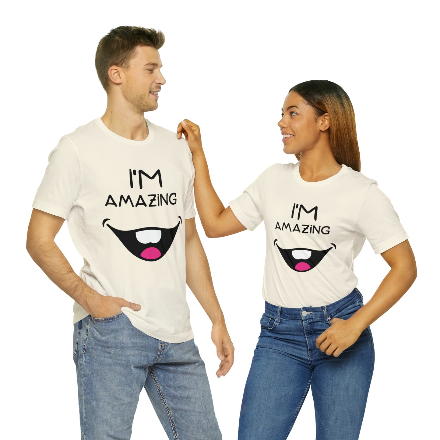 Toothy Smile I'm Amazing | Unisex Jersey Short Sleeve Tee