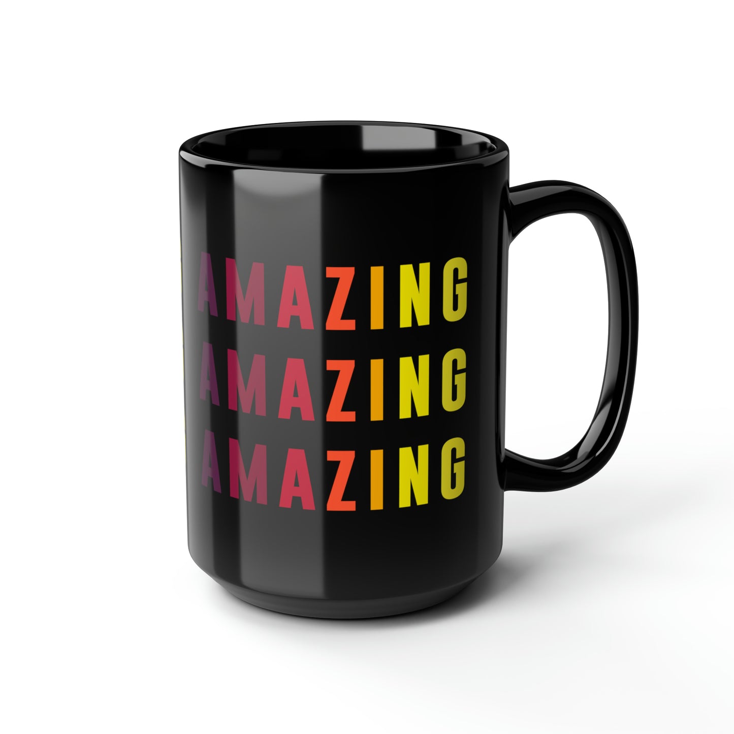 Amazing - Black Mug, 15oz