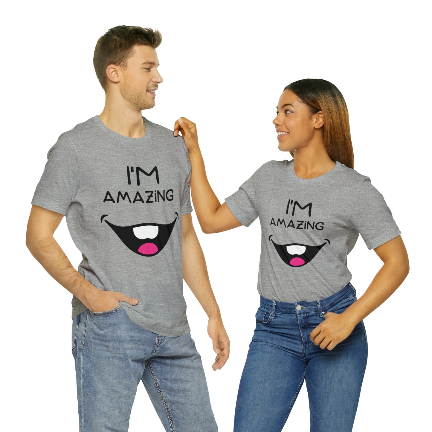 Toothy Smile I'm Amazing | Unisex Jersey Short Sleeve Tee