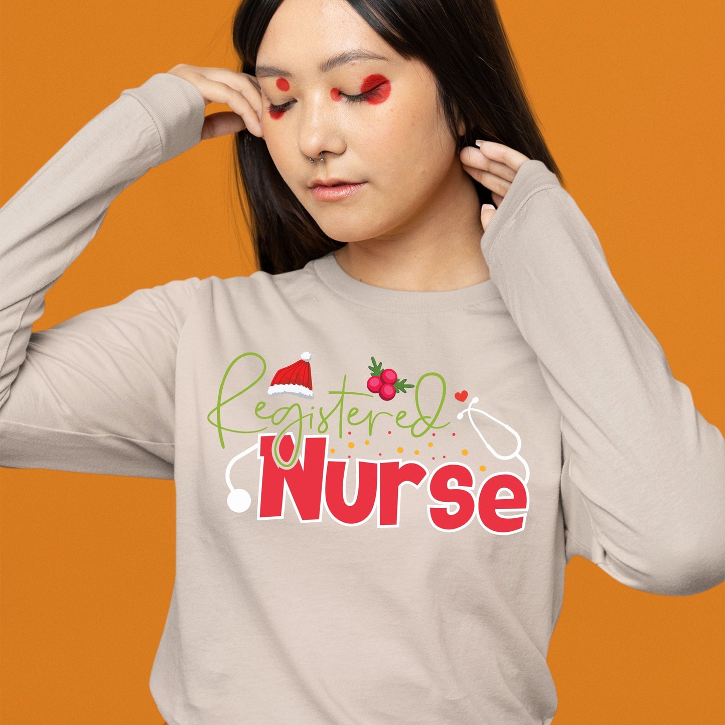 Registered Nurse, Christmas Sweatshirt, Nursing Shirt, Nurse Shirt, Nursing School TShirt, Christmas Shirt, Nurse Gift for Woman