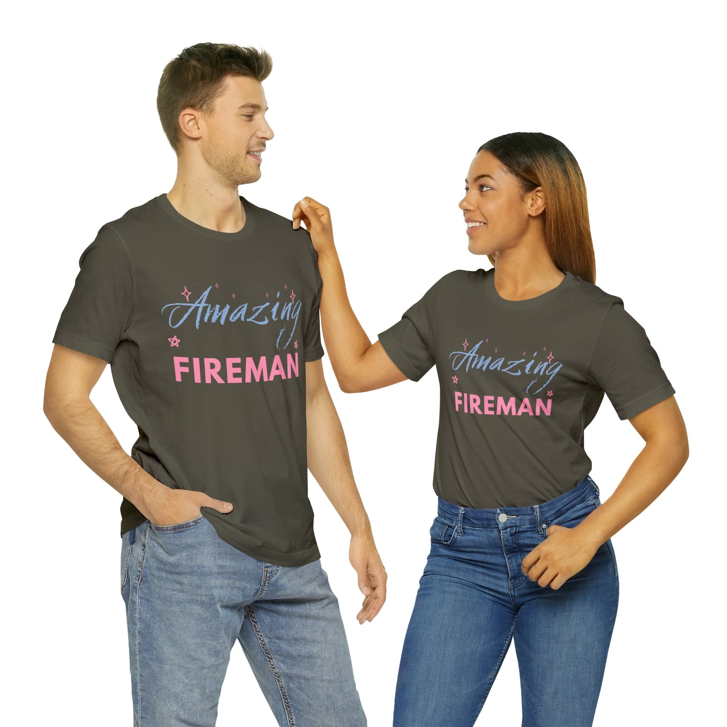 Amazing Fireman Unisex Jersey Short Sleeve Tee