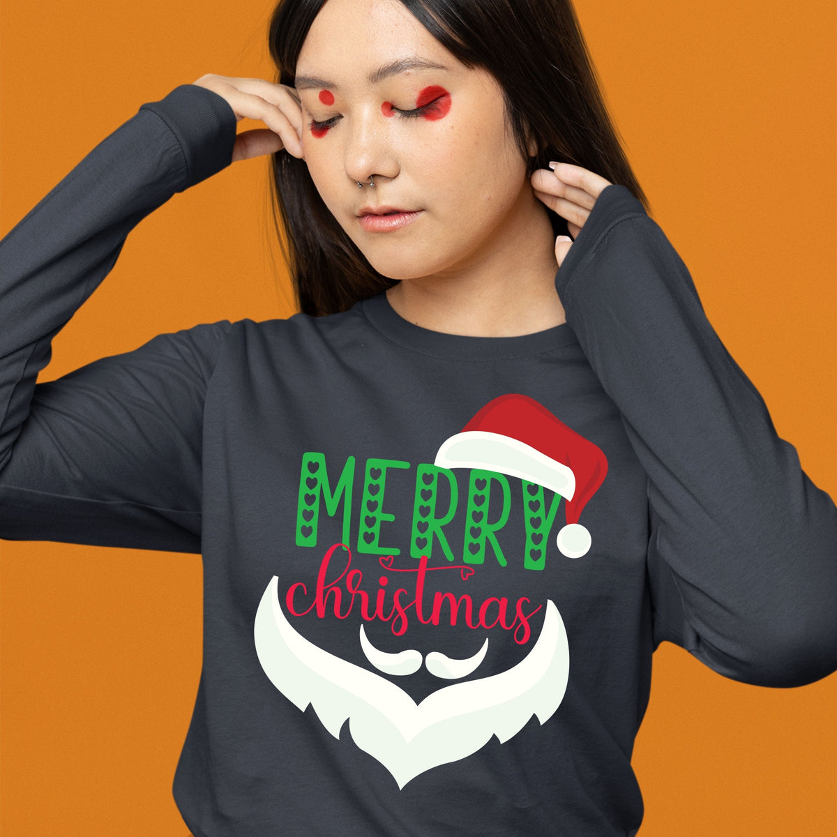 Merry Christmas, Christmas Long Sleeves, Christmas Sweater, Christmas Sweatshirt, Christmas Crewneck For Youth, Christmas Present
