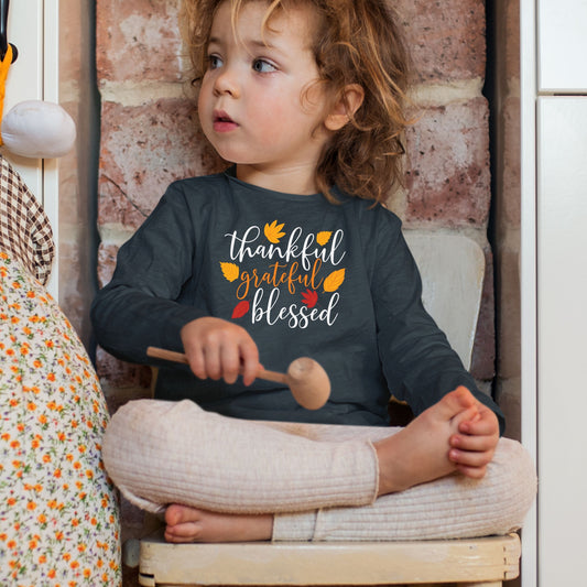 Thankful Grateful Blessed, Thanksgiving Sweatshirt, Thanksgiving Sweater for kids, Thanksgiving Gift Ideas, Cute Thanksgiving