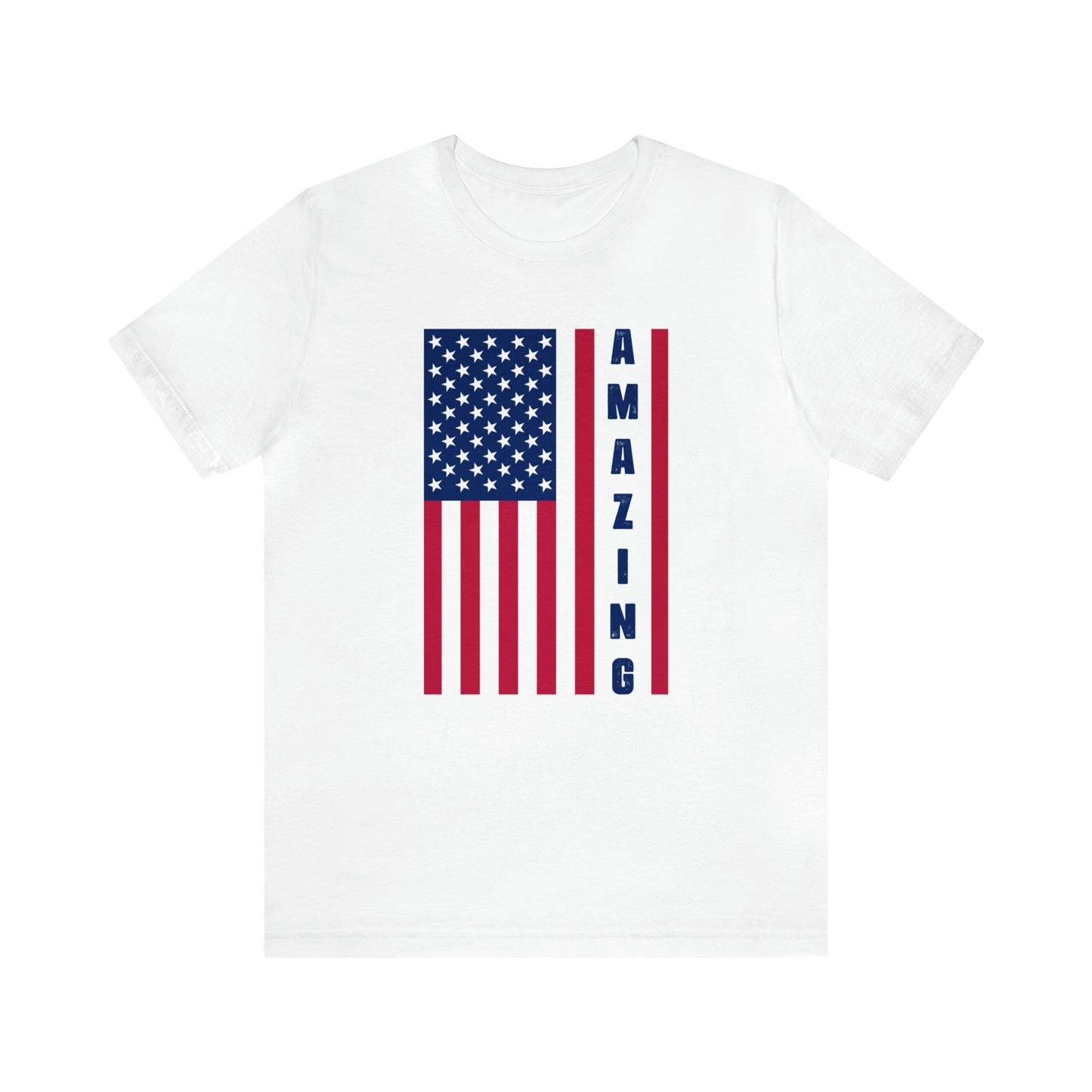 Amazing US Flag Unisex Jersey Short Sleeve Tee