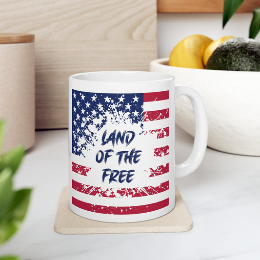 Land of the Free Ceramic Mug 11oz