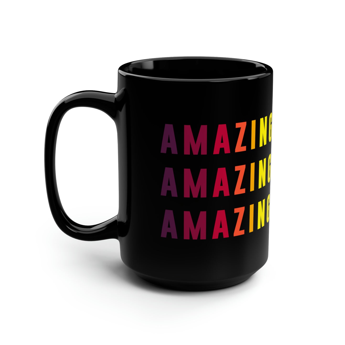 Amazing - Black Mug, 15oz