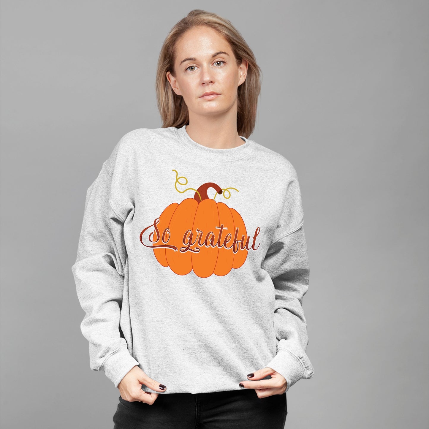 So Grateful, Thanksgiving Sweatshirt, Thanksgiving Sweater for Women, Thanksgiving Gift Ideas, Cute Thanksgiving