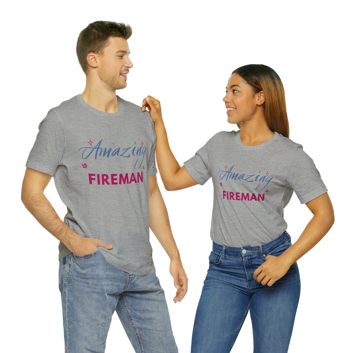 Amazing Fireman Unisex Jersey Short Sleeve Tee
