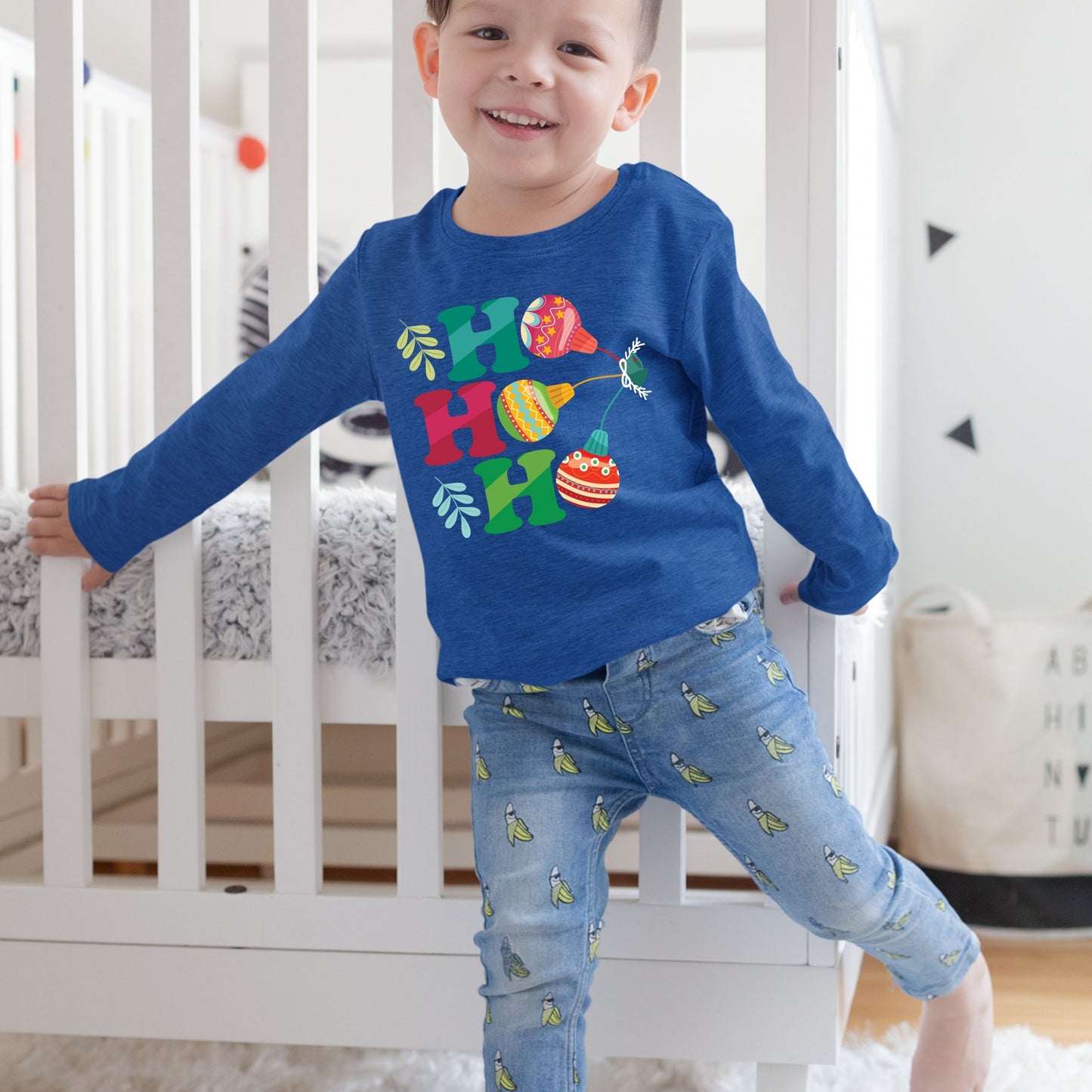 Ho Ho Ho, Christmas Crewneck For Toddler, Christmas Long Sleeves, Christmas Sweater, Christmas Sweatshirt, Christmas Present