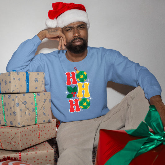 Ho Ho Ho, Christmas Sweatshirt, Christmas Long Sleeves, Christmas Sweater, Christmas Crewneck For Men, Christmas Present