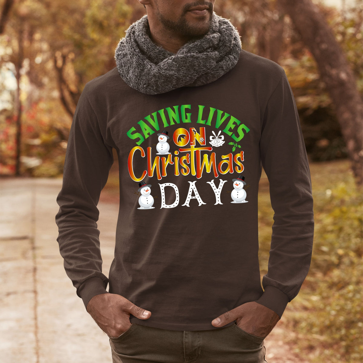Saving Lives on Christmas Day, Nurse Gift for Him, Christmas Shirt, 2022 Christmas, Christmas Sweatshirt,  Shirt,  School TShirt, Doctor