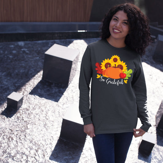 So Grateful, Thanksgiving Sweatshirt, Thanksgiving Sweater for Women, Thanksgiving Gift Ideas, Cute Thanksgiving