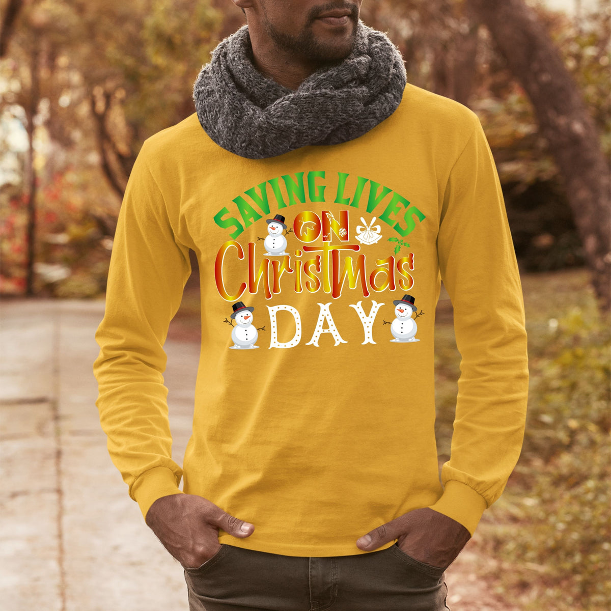 Saving Lives on Christmas Day, Nurse Gift for Him, Christmas Shirt, 2022 Christmas, Christmas Sweatshirt,  Shirt,  School TShirt, Doctor