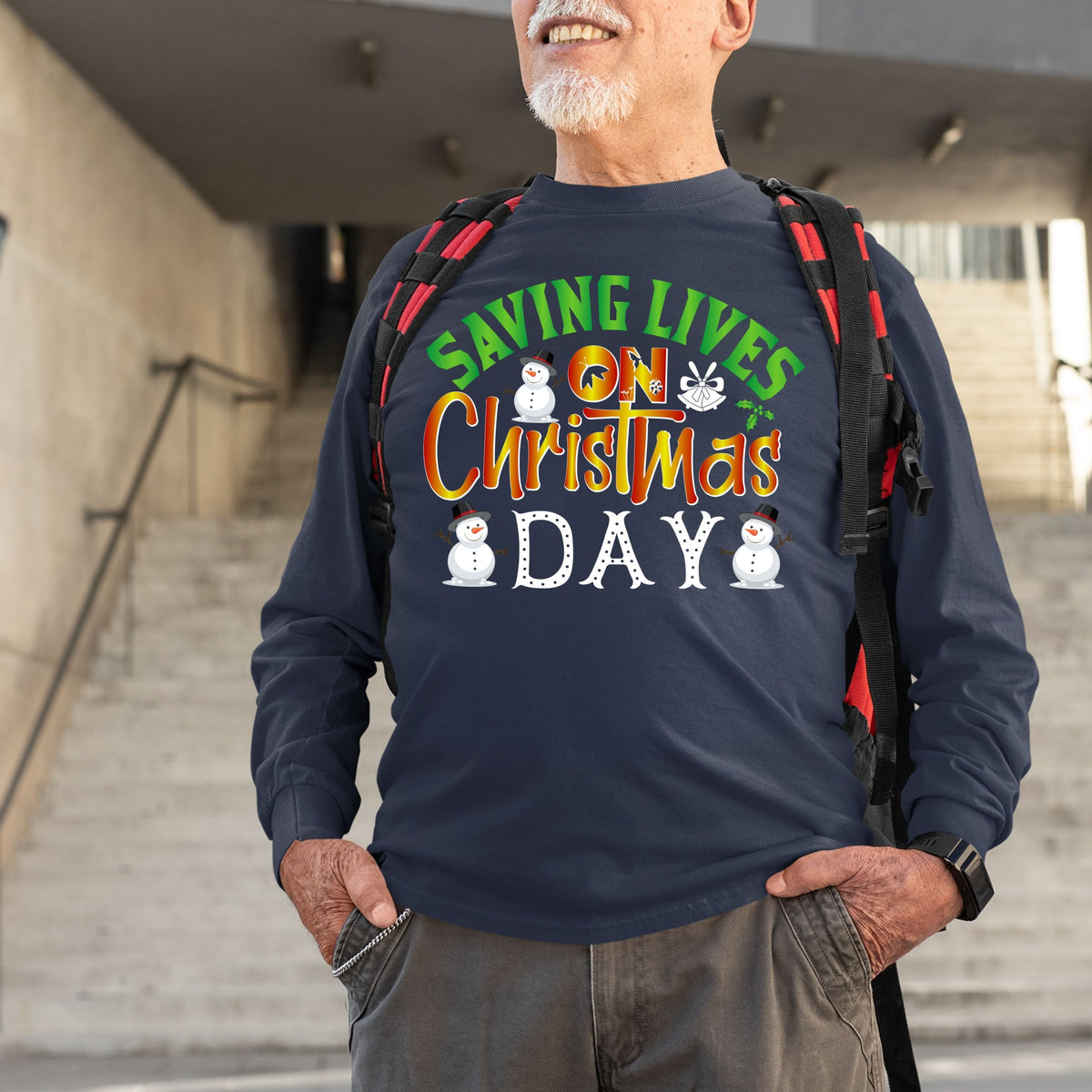 Saving Lives on Christmas Day, Nurse Gift for Him, Christmas Shirt, 2022 Christmas, Christmas Sweatshirt,  Shirt,  School TShirt, Doctor