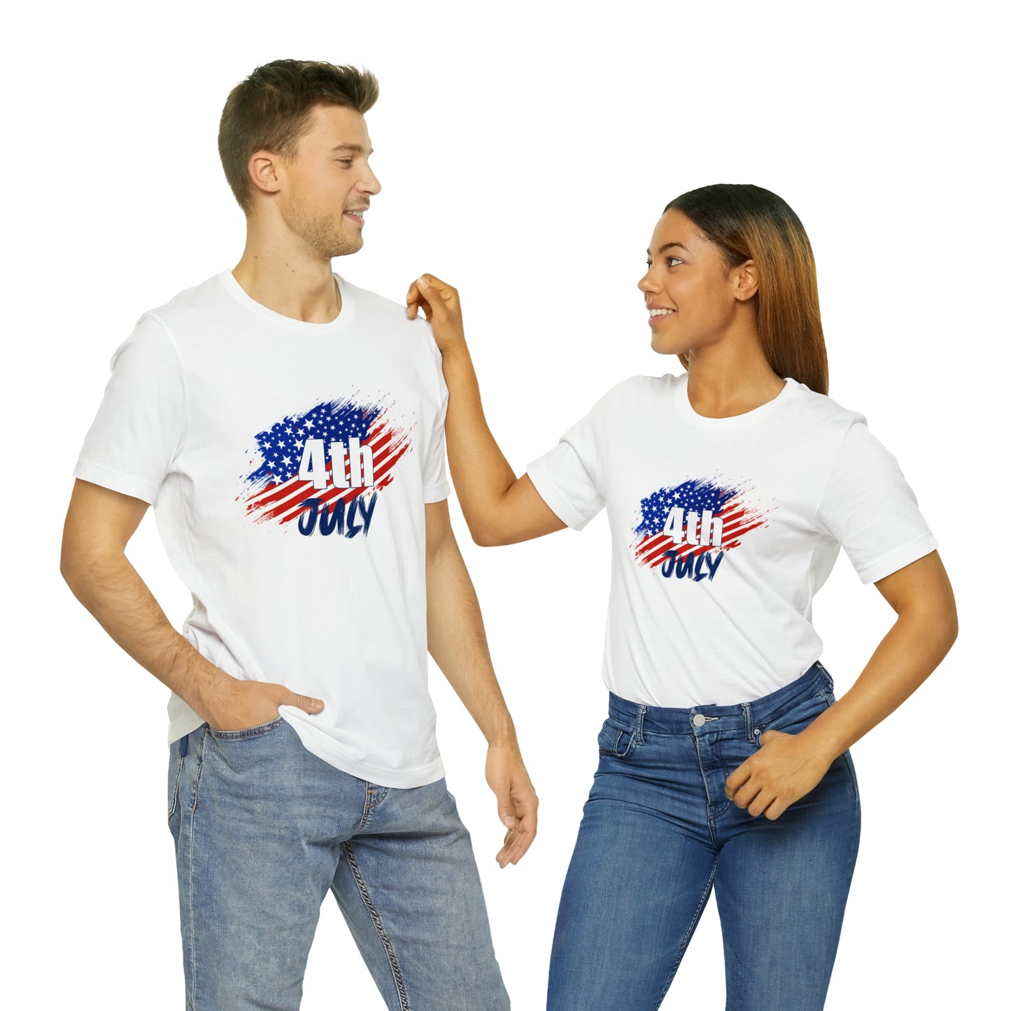 4th of July Celebration Unisex Short Sleeve Jersey Tee