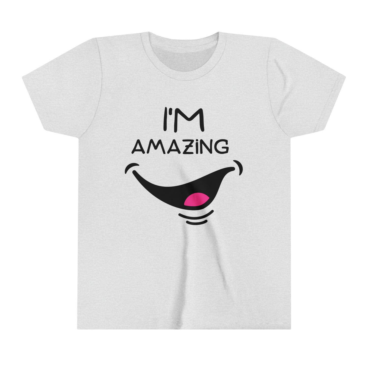 I'm Amazing With Cheeky Smile Youth Short Sleeve Tee