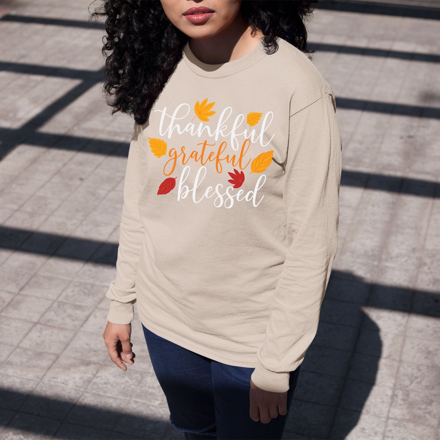 Thankful Grateful Blessed, Thanksgiving Sweatshirt, Thanksgiving Sweater for Women, Thanksgiving Gift Ideas, Cute Thanksgiving