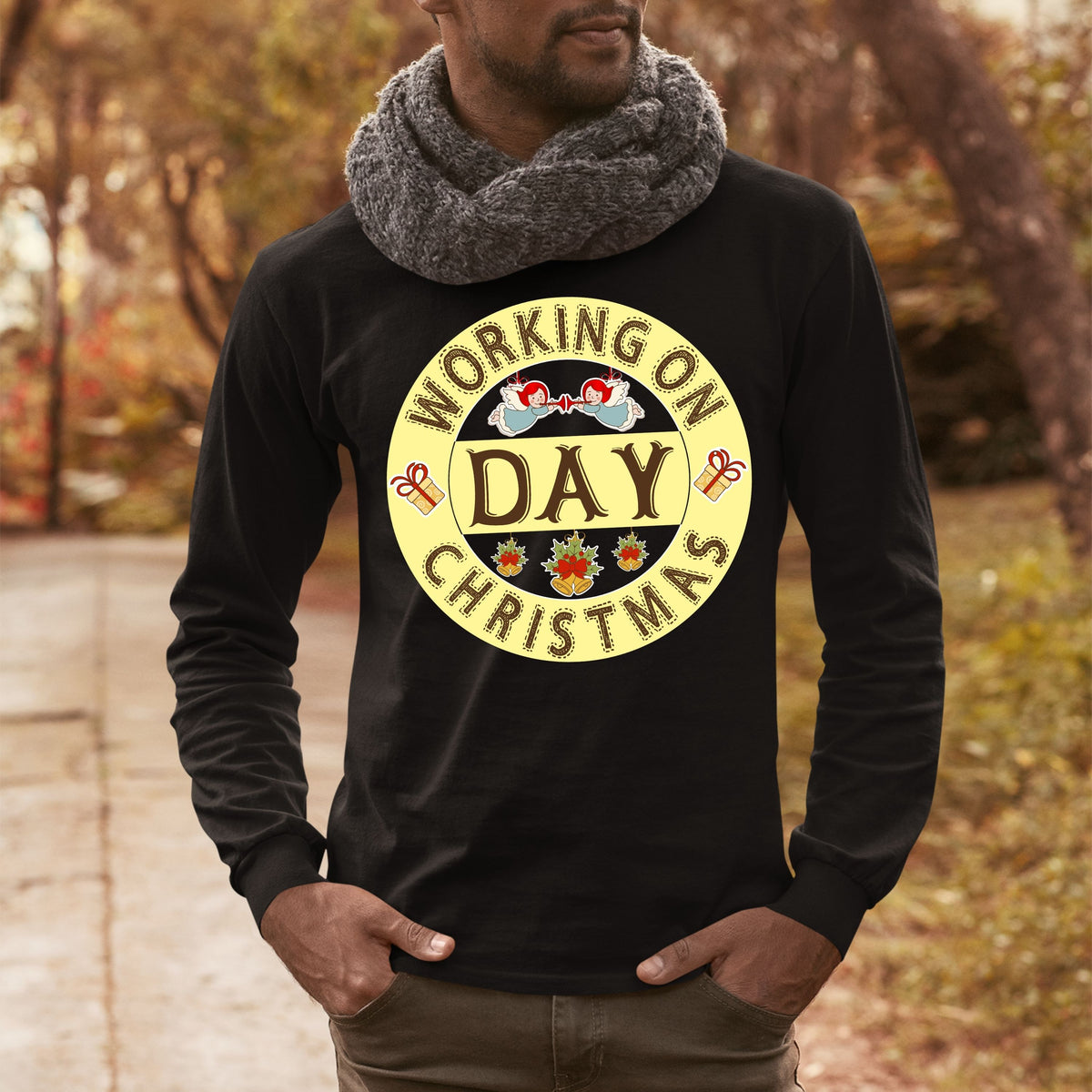 Working on Chirstmas day , Nursing Shirt, Doctor Gift for Him, Christmas Shirt,  School TShirt, 2022 Christmas, Christmas Sweatshirt, Doctor