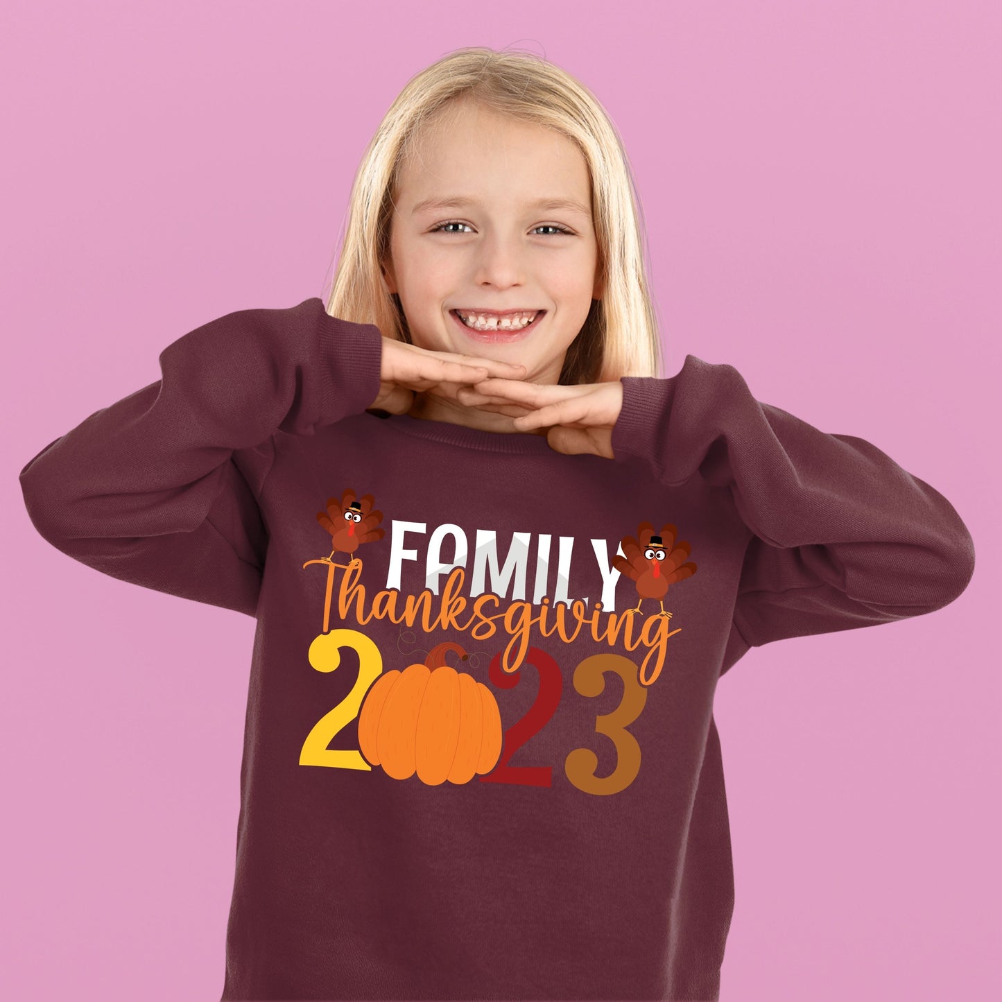 Thanksgiving Family 2023, Thanksgiving Sweatshirt, Thanksgiving Sweater for kids, Thanksgiving Gift Ideas, Cute Thanksgiving