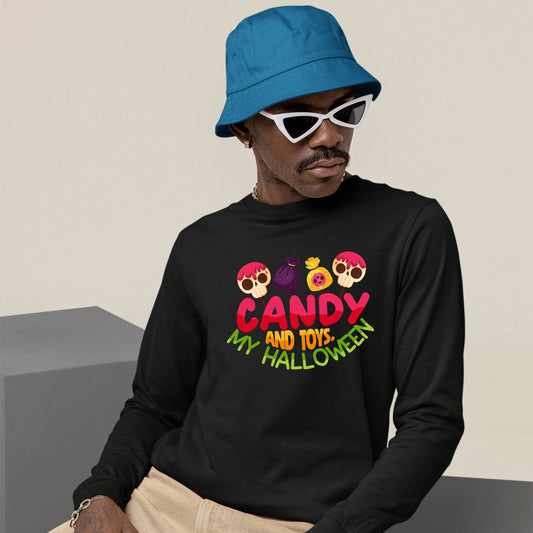 Halloween Candy and Toys Sweatshirt, Halloween Gift Sweatshirt, Halloween Sweater, Cute Halloween Sweatshirt, Funny Halloween Sweatshirt