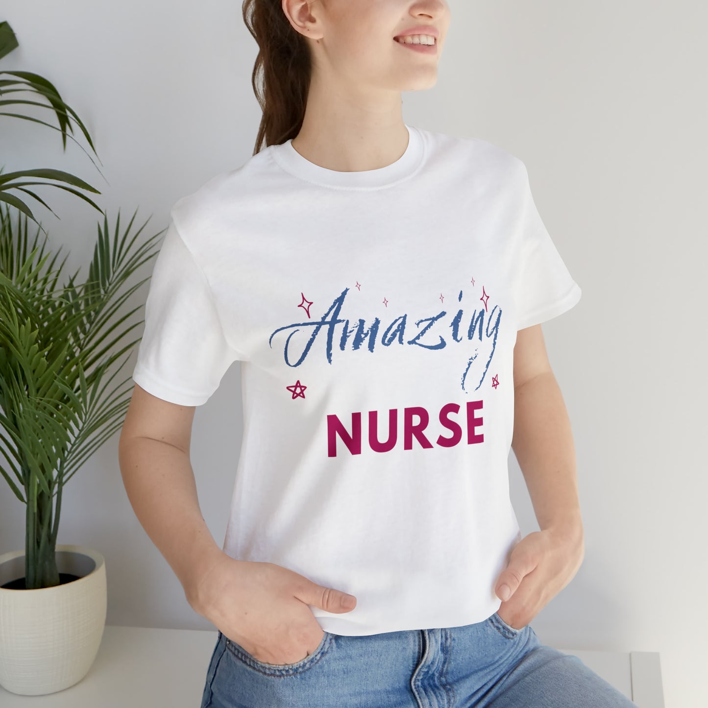 Amazing Nurse Unisex Jersey Short Sleeve Tee