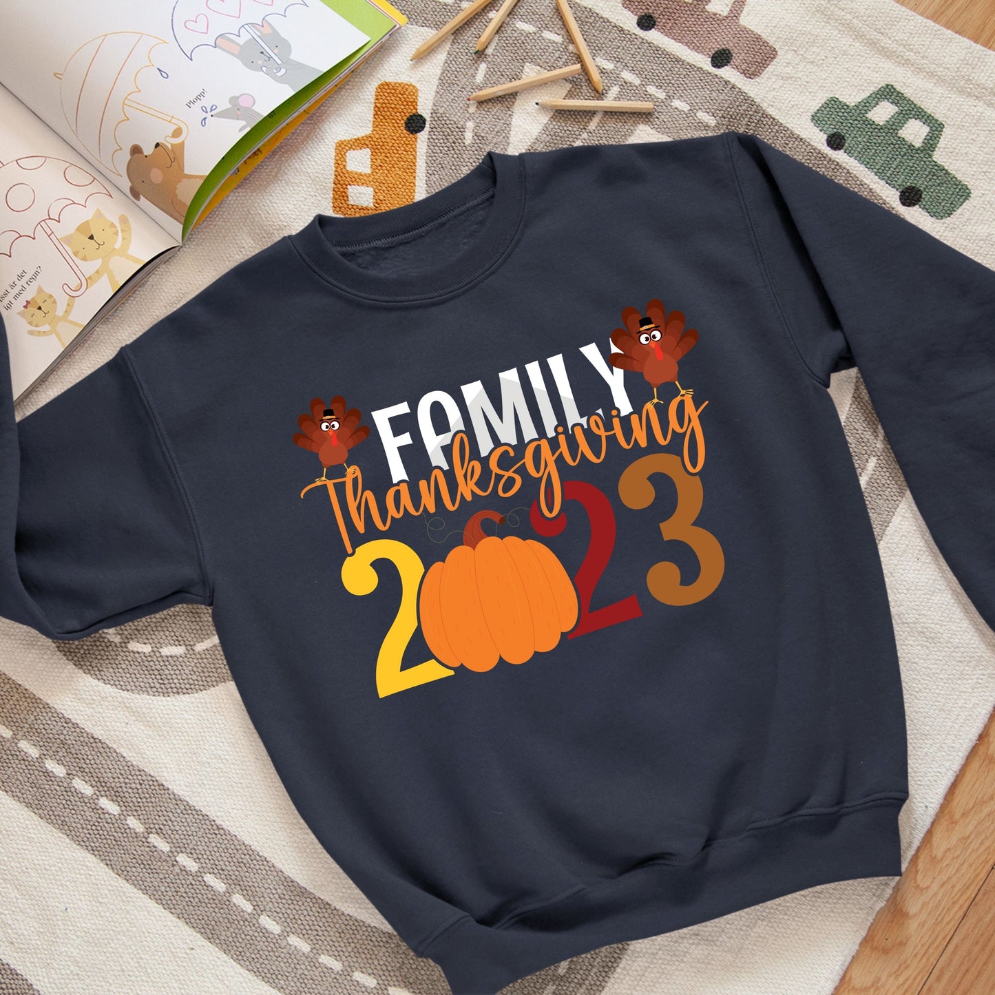 Thanksgiving Family 2023, Thanksgiving Sweatshirt, Thanksgiving Sweater for kids, Thanksgiving Gift Ideas, Cute Thanksgiving