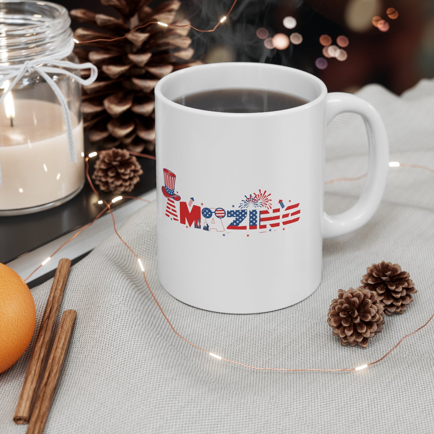 Red White Blue Amazing Ceramic Mug 11oz