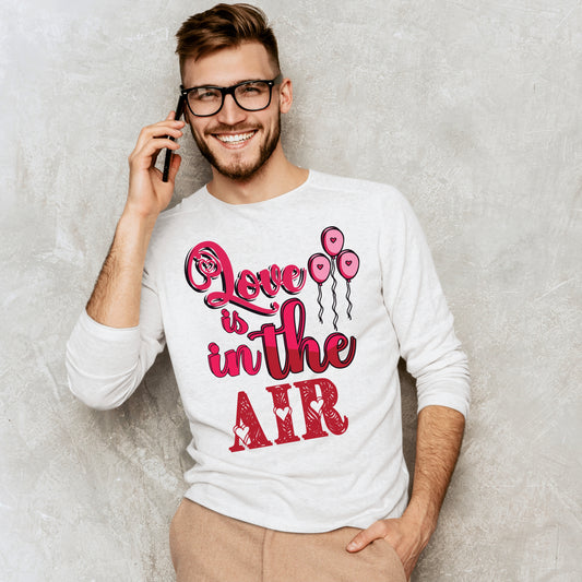 Love Is In The Air, Groovy Valentine Day, Retro Valentine, Lovely Valentine, 14th February, Valentine Art Shirt, Valentine Design