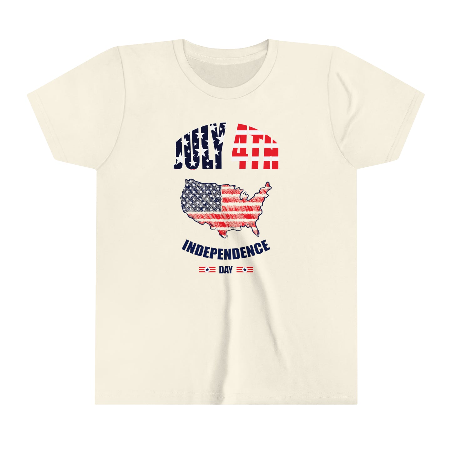4th of July Independence Day Youth Short Sleeve Tee