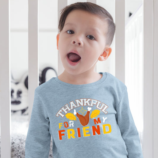 Thankful For My Friend, Thanksgiving Sweatshirt, Thanksgiving Sweater for kids, Thanksgiving Gift Ideas, Cute Thanksgiving