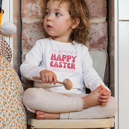 Happy Easter - Toddler Long Sleeve Tee