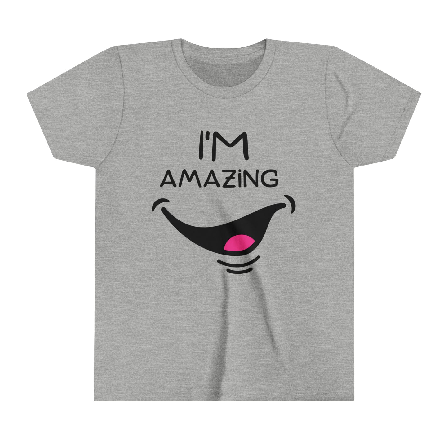 I'm Amazing With Cheeky Smile Youth Short Sleeve Tee