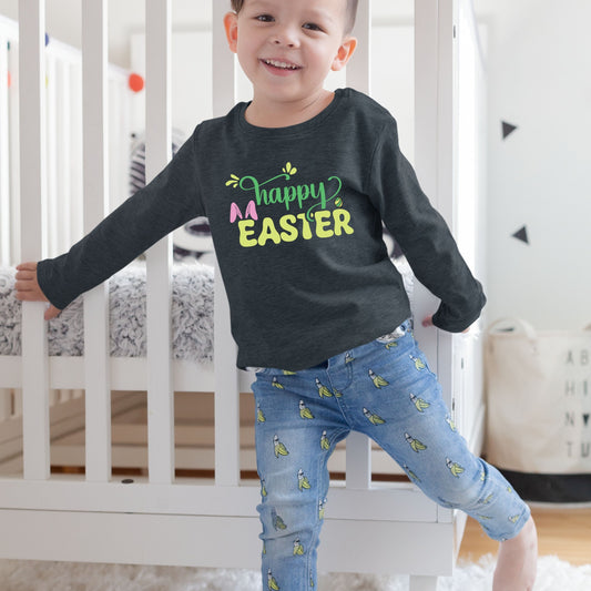 Happy Easter - Toddler Long Sleeve Tee