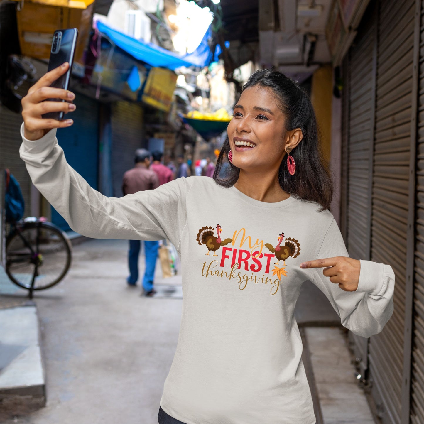 My First Thanks Giving, Thanksgiving Sweatshirt, Thanksgiving Sweater for Women, Thanksgiving Gift Ideas, Cute Thanksgiving