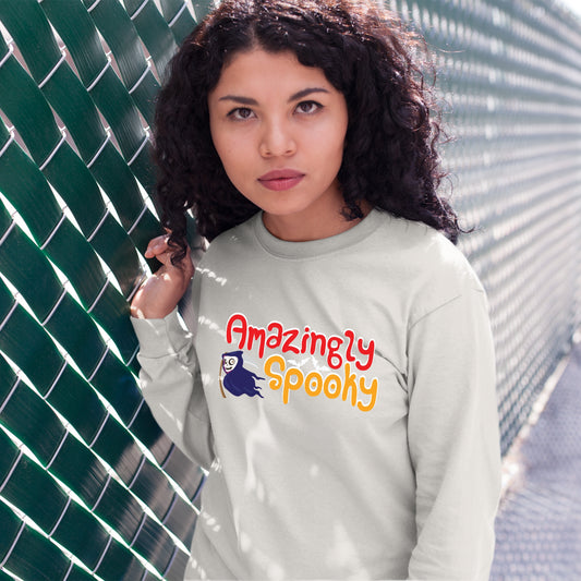 Halloween Amazingly Spooky Sweatshirt, Halloween Gift Sweatshirt, Halloween Sweater, Cute Halloween Sweatshirt, Funny Halloween Sweatshirt