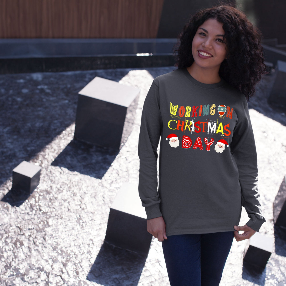 Working on Chirstmas day , Christmas Sweatshirt, Nursing School TShirt, Christmas Shirt, Nurse Shirt, Nurse Gift for Woman, Nursing