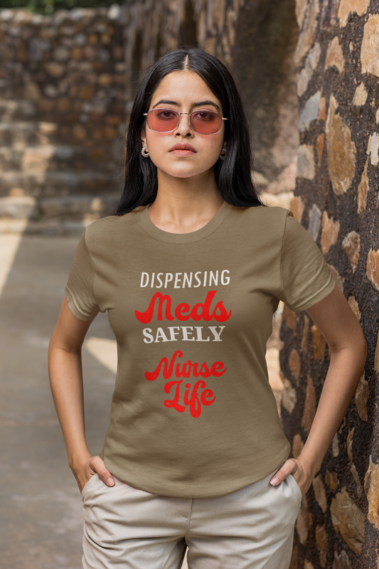 Dispensing Meds Safely Nurse Life, Nursing Dress, Nurse Gift, Nurse Shirt, Nurse Graphic, Doctor Gift, Med Student Gift, Stethoscope Charm