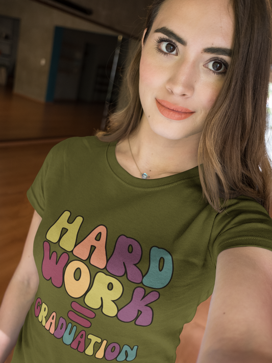 Hard Work = Graduation, Graduation Shirt, Gift Ideas for Graduation, Mens Shirt, Womens Shirt, Grad Shirts