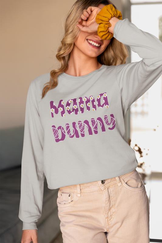 Mama Bunny - Unisex Jersey Long Sleeve Tee