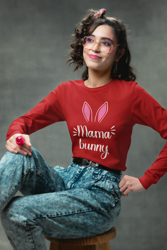 Mama Bunny - Unisex Jersey Long Sleeve Tee